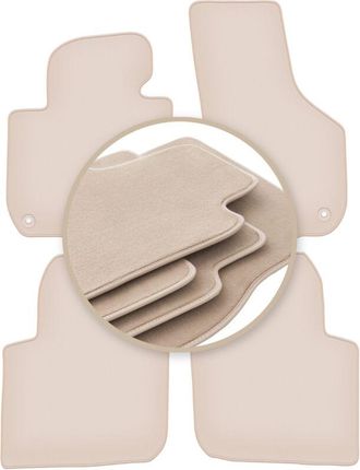 OEM Alfombrillas Beige Premium Para Skoda Superb Ii Long Sedan, Station Wagon 2008-2015
