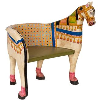 Wanderlust Deco Banco De Madera Artesanal Multicolor 93x69x98h Cm