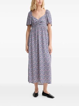 Marc O'Polo floral-pattern dress - Blauw
