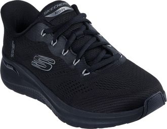 Skechers Arch Fit 2.0 Lestur Textile Mens Black Trainers - Size UK 10