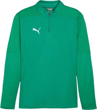 Puma Heren TeamFinal Quarter Zip Trainingsshirt (Groen)