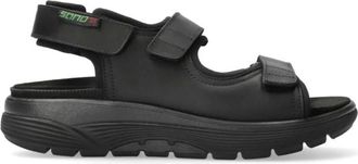 Mephisto Sportieve Heren Rollende Sandaal - Heren - Sandalen - Zwart - 47 EU - Leer - Schoenen