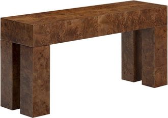 Safavieh Couture Betharose Burl Wood Console Table