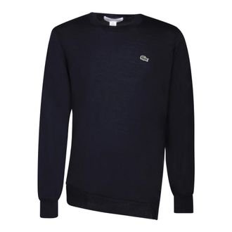 Comme Des Garçons Round-neck Knitwear, male, Blue, L, Round-neck Knitwear
