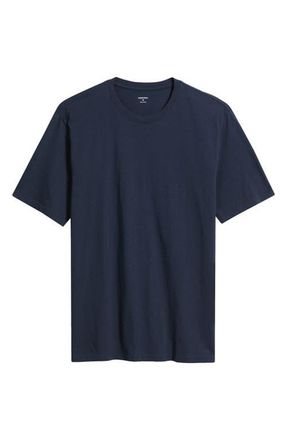 Nordstrom Slub Cotton Crewneck T-Shirt in Navy Sapphire at Nordstrom, Size Xxx-Large