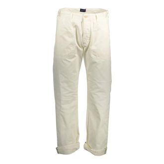 GANT Straight Trousers, male, White, Size: W35 L34 4 Pocket Trousers