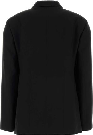 Jil Sander Womens Virgin Wool Blazer Black Blazers