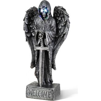 Glitzhome Halloween Lighted Resin Reaper Skulls Candles Figurine in Black at Nordstrom, Size Medium