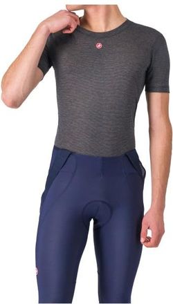Castelli Medio Base Layer S/S Velounterhemd für Herren | blau