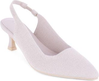 Elie Tahari Zurich Slingback Pump in Beige/Gold at Nordstrom, Size 5.5