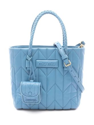 Miu Miu 2010s Trapuntat handtas - Blauw