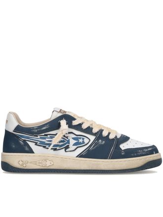 Enterprise Japan Egg Rocket 3 Navy/White Leather Sneakers