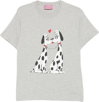 Carne Bollente x Olga Goose Candle The Pooch Smooch graphic T-shirt - Grigio