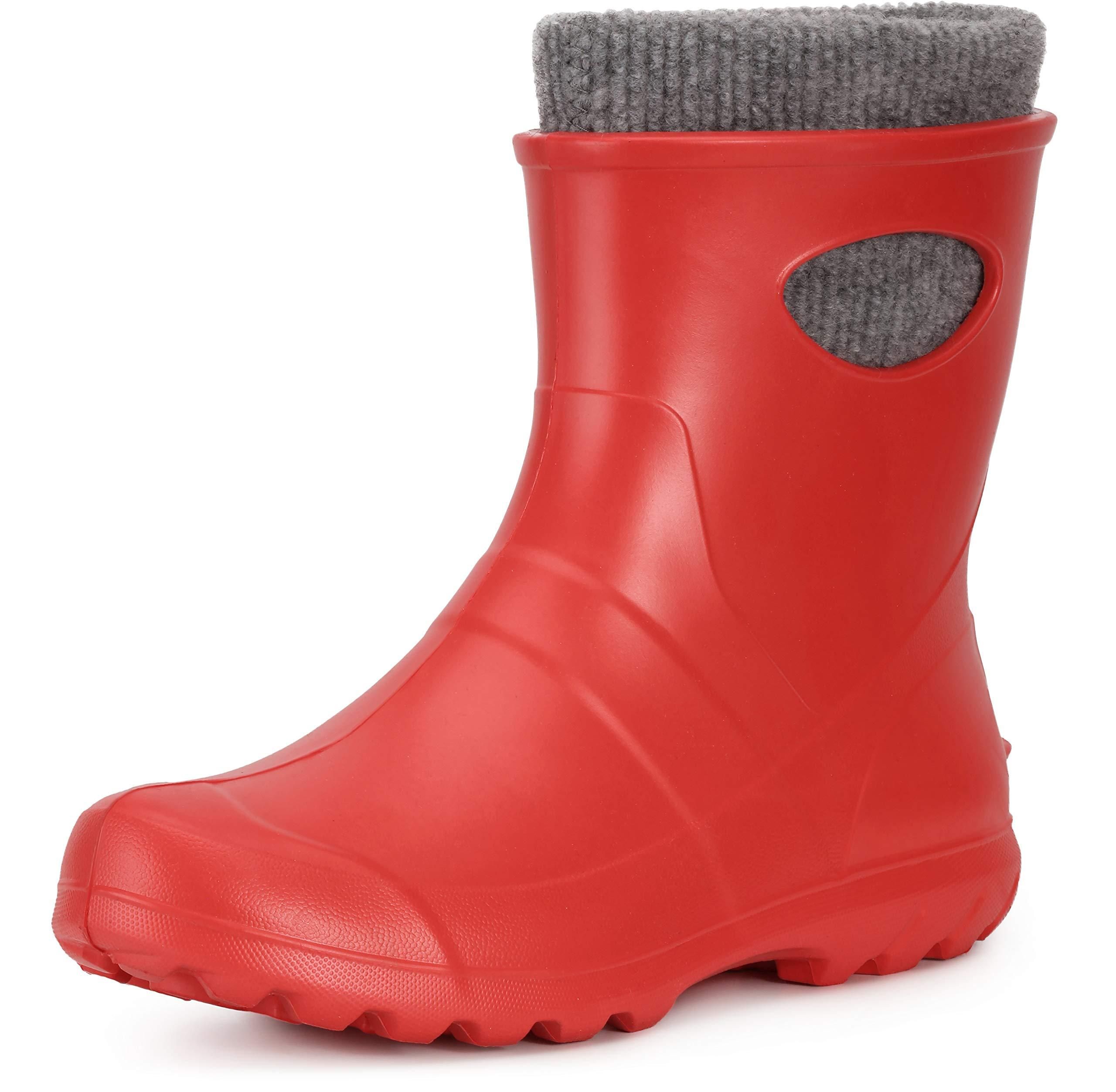 Gummistiefel Damen Wasserdicht - Gelbe Regenstiefel Wadenhoch