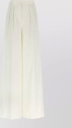 Max Mara high waist wide leg trousers with pleated design