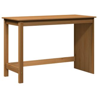 vidaXL Escritorio Marr&oacute;n Miel 112 X 50 X 75 Cm Madera De Pino Macizo Vidaxl