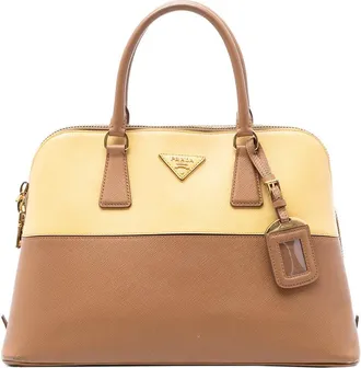 Prada Pre-owned Prada Medium Bicolor Saffiano Lux Promenade Satchel Ladies K73EOJYJIMV7428V