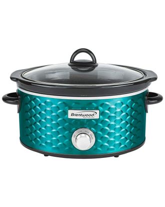 Brentwood 4.5Qt Slow Cooker Scallop Pattern