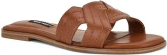 Nine West Gammy Slide Sandal in Dark Natural at Nordstrom, Size 5.5