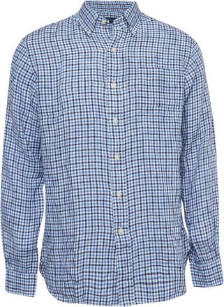 Ralph Lauren pre-owned gingham linen shirt - Blue