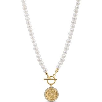 Electric Picks xSarah & Hollie First Class Necklace in Gold at Nordstrom
