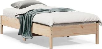 vidaXL vidaXL Letto senza Materasso 75x190 cm in Legno Massello Pino