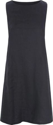 Bitte Kai Rand Luchtige Linnen Mouwloze Jurk - Dames - Korte kleedjes - Zwart - XL - Linnen - Kleedjes