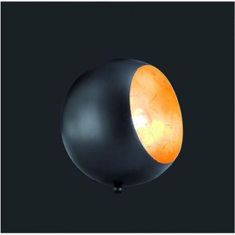 Reality L&aacute;mpara De Mesa Billy Sphere Interior Negro Dorado Alt. 16 Cm Trio Lighting