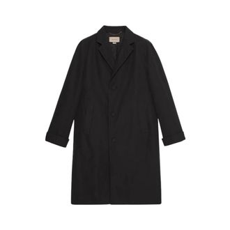 Gucci Abrigo de Botonadura Sencilla - Coats - Hombre - Negro - L