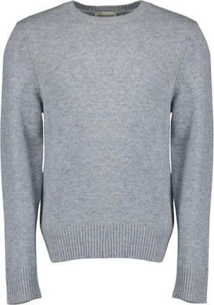 Officine G&eacute;n&eacute;rale Mycrew Crewneck Sweater - Heren - Ronde hals truien - Grijs - M - Wol - Truien & Vesten