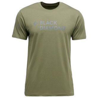 Black Diamond Mini Stacked S/S Tee T-Shirt f&uuml;r Herren | oliv