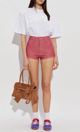Dsquared2 Denim Shorts, Womens, Red