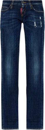 Dsquared2 Venus Jeans - Dames - Regular Fit Jeans - Blauw - 2XS - Katoen - Jeans