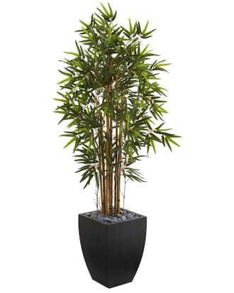 Nearly Natural 5Ft Bamboo Artificial Tree In Planter