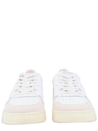 Autry Low-Top Sneakers with Perforated Detailing and Suede Overlays