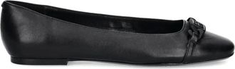 DKNY Ballerine con placca logo - Nero