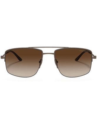 Giorgio Armani Zonnebril met vierkant montuur - Metallic