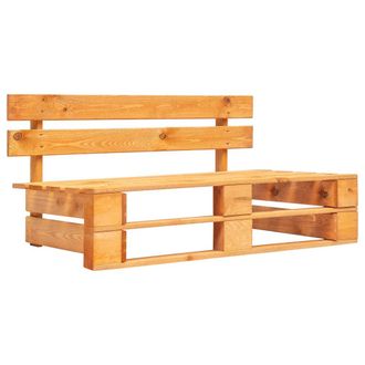vidaXL Banco De Pal&eacute;s Para Jard&iacute;n Madera Marr&oacute;n Miel Vidaxl