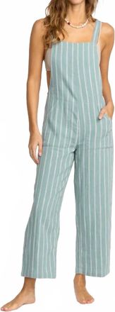 Billabong Pacific Time Romper In Blue Fog