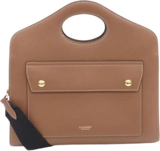 Burberry Pre-owned Leren Schoudertas - Dames - Vintage Handtas - Bruin - ONE Size - Leer - Vintage