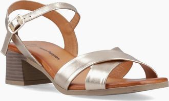 Hush Puppies Womens Regina Womens Heeled Sandals - Gold - Size: 4