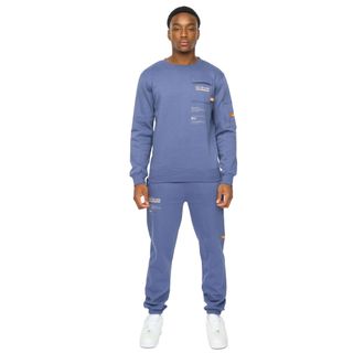 Duck and Cover Heren Applewood Trainingspak (Denim Blauw)