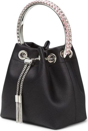 Jimmy Choo London Bon Bon Bucket Bag - Dames - Schoudertassen - Zwart - ONE Size - Tassen