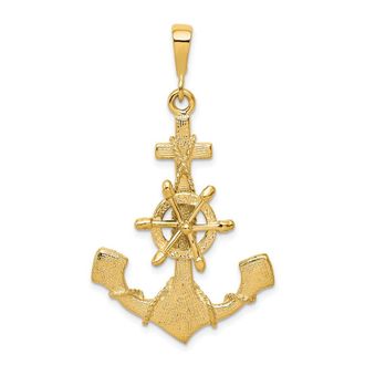 Diamond2Deal 10k Yellow Gold Anchor Charm
