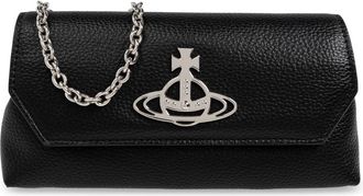 Vivienne Westwood Tas met Logo - Dames - Schoudertassen - Zwart - ONE Size - Leer - Tassen