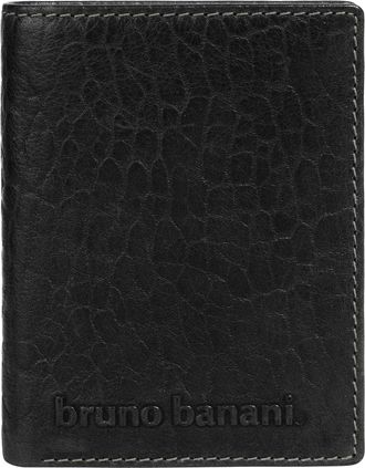 Bruno Banani Geldb&ouml;rse BRUNO BANANI, Herren, schwarz, Leder, Kleinlederwaren Geldb&ouml;rse, echt Leder