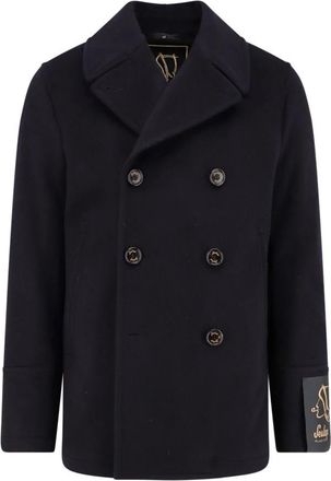 Sealup Wollen Blend Jas - Heren - Mantel - Blauw - M - Wol - Jassen