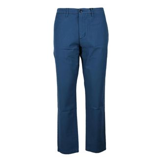 Tommy Hilfiger Heren, Broeken, Blauw, Maat: W35 Katoen