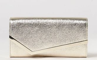 Jimmy Choo London Clutch Emmie in pelle laminata con tracolla amovibile