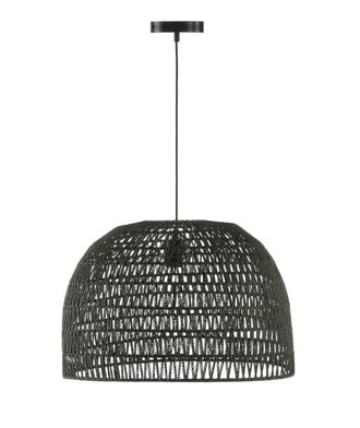 Els Banys Lámpara techo de cuerda natural en negro